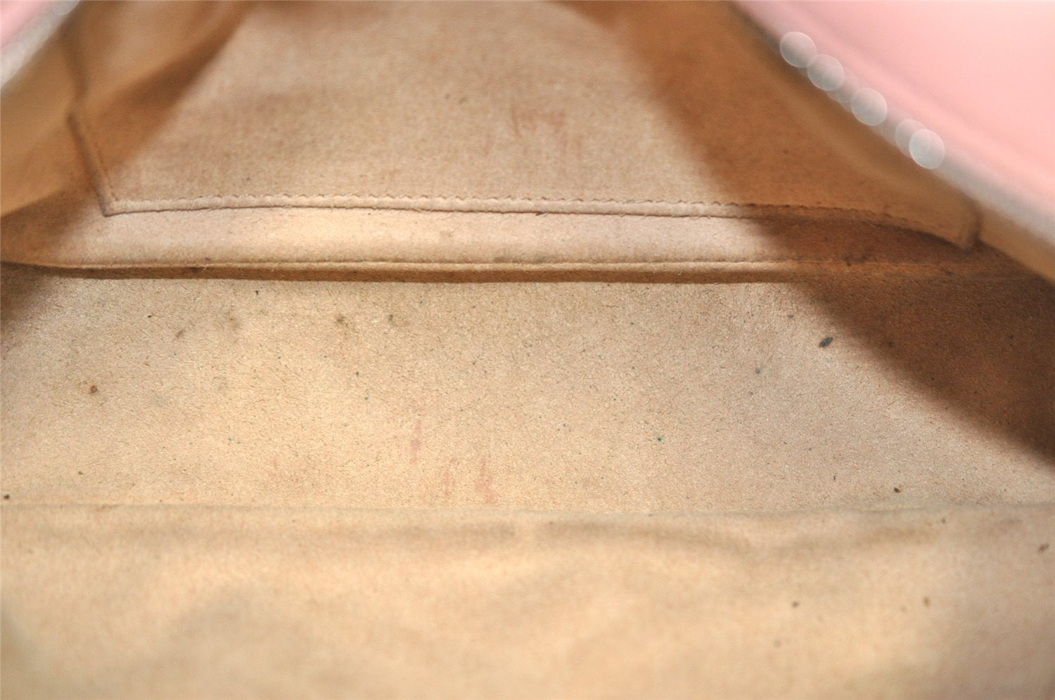 Authentic GUCCI GG Marmont Chain Shoulder Cross Bag Leather 447632 Pink 6560I