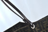 Authentic FENDI Vintage Zucca Hand Tote Bag Nylon Leather Brown 6560J