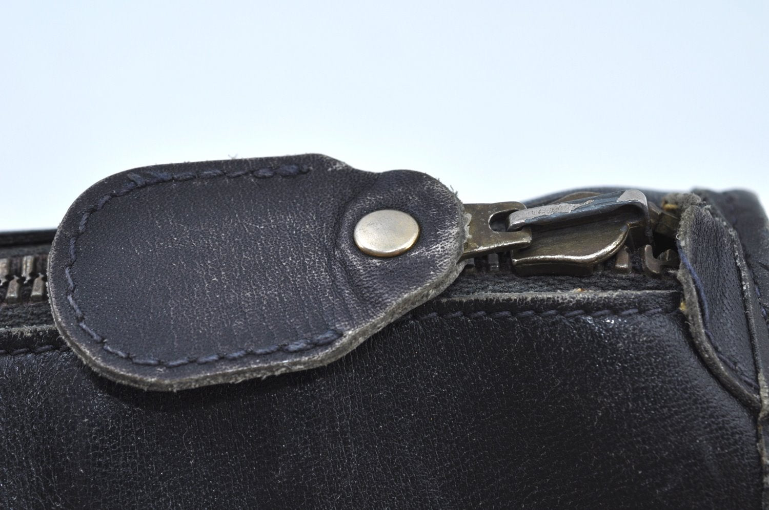 Authentic GUCCI Web Sherry Line Shoulder Cross Bag GG PVC Leather Navy 6561G