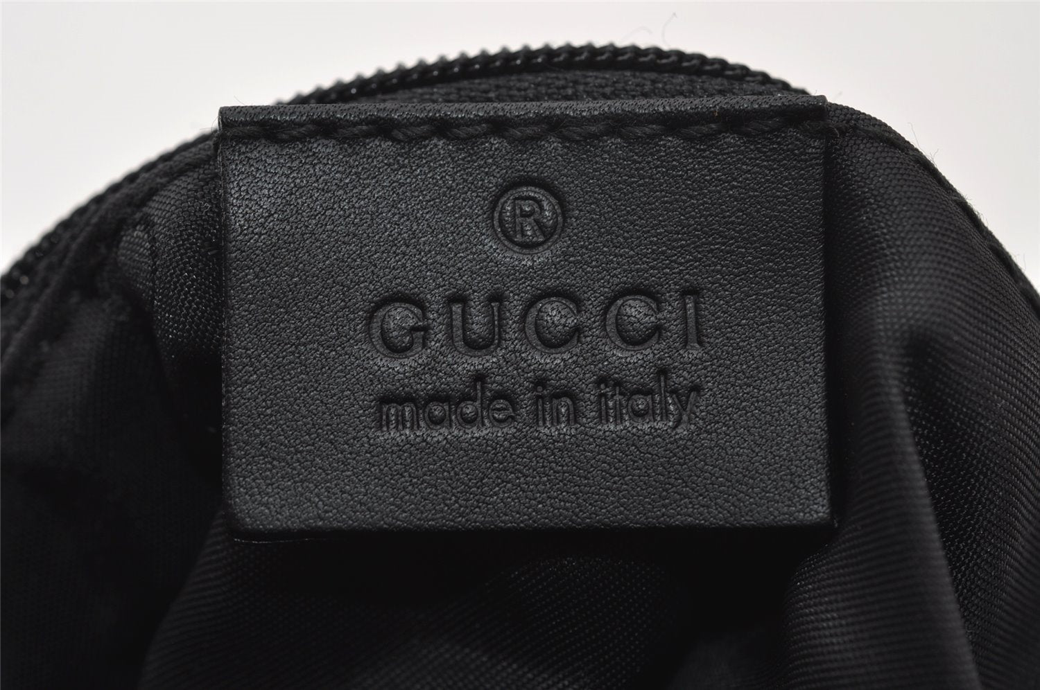 Authentic GUCCI Shoulder Hand Bag Purse GG Canvas Leather 0014129 Black 6561I