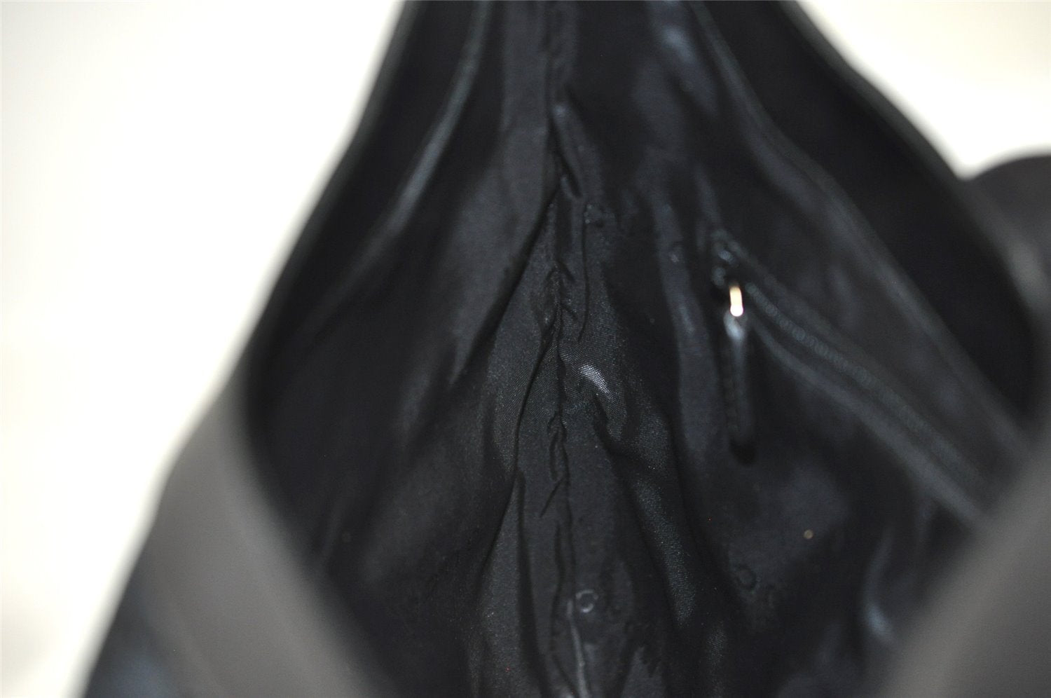 Authentic GUCCI Shoulder Hand Bag Purse GG Canvas Leather 0014129 Black 6561I