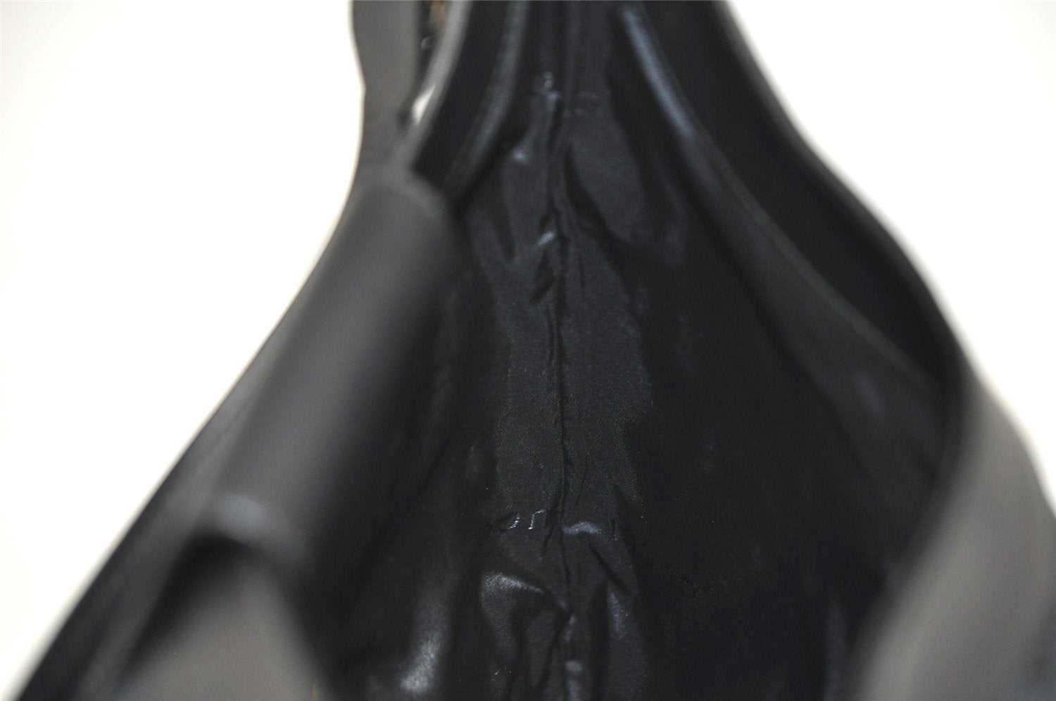 Authentic GUCCI Shoulder Hand Bag Purse GG Canvas Leather 0014129 Black 6561I