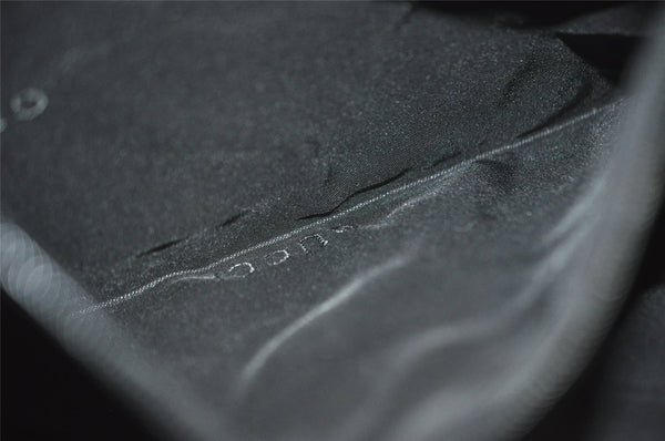 Authentic GUCCI Shoulder Hand Bag Purse GG Canvas Leather 0014129 Black 6561I