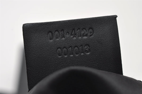 Authentic GUCCI Shoulder Hand Bag Purse GG Canvas Leather 0014129 Black 6561I