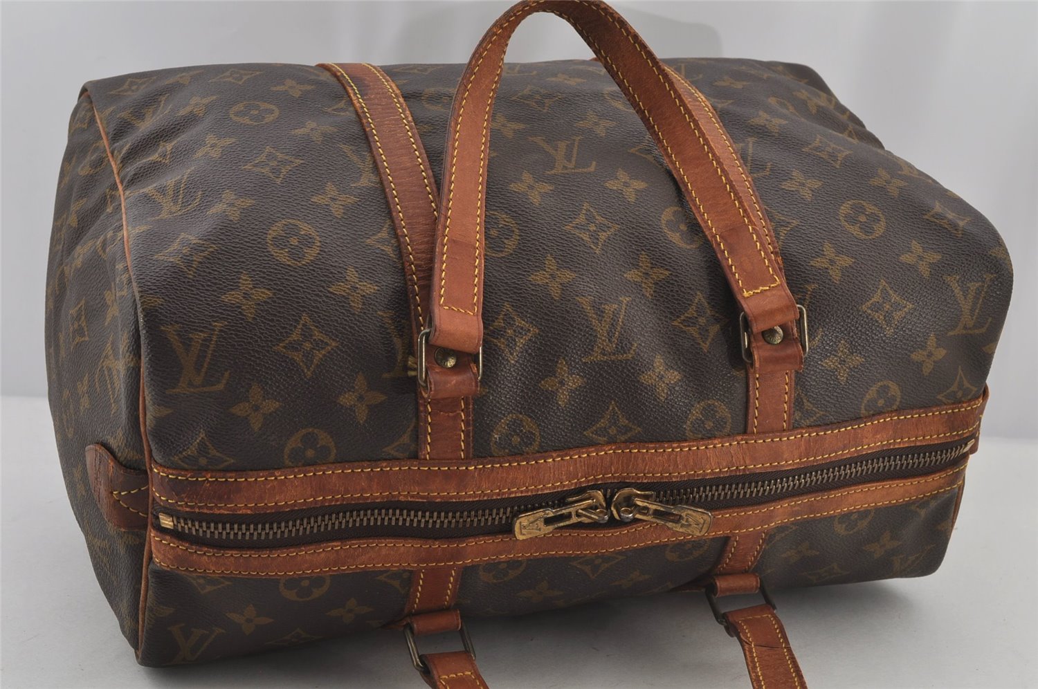 Authentic Louis Vuitton Monogram Sac Souple 35 Hand Boston Bag M41626 LV 6561J