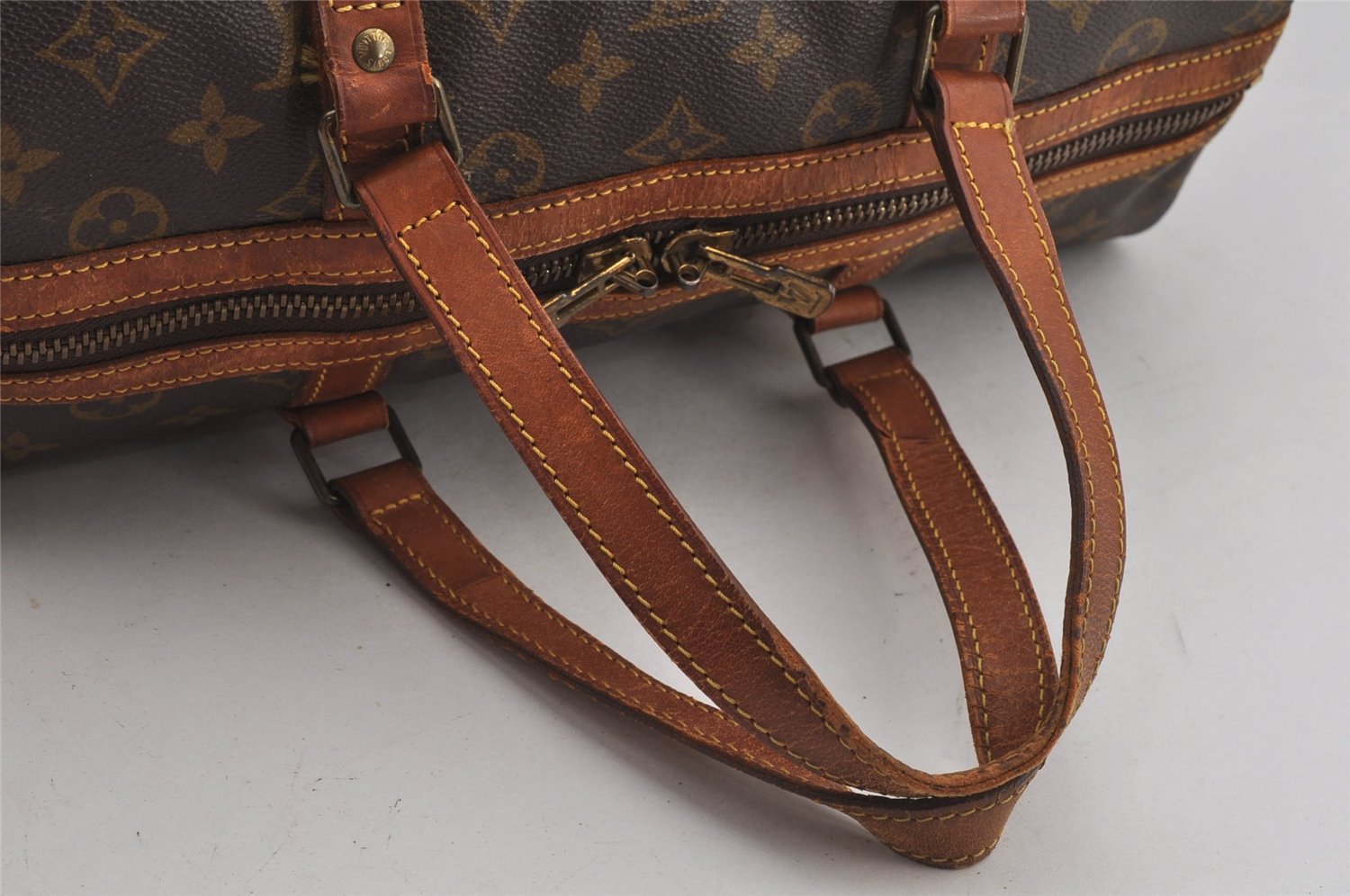 Authentic Louis Vuitton Monogram Sac Souple 35 Hand Boston Bag M41626 LV 6561J