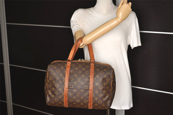 Authentic Louis Vuitton Monogram Sac Souple 35 Hand Boston Bag M41626 LV 6561J