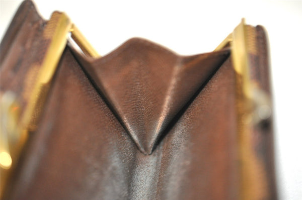 Auth Louis Vuitton Damier Porte Monnaie Billets Viennois Wallet N61664 LV 6562I