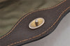 Authentic GUCCI Web Sherry Line Clutch Hand Bag Purse GG PVC Leather Brown 6562J