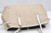 Authentic COACH Signature Shoulder Hand Bag PVC Leather F57842 Beige 6562K