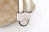 Authentic COACH Signature Shoulder Hand Bag PVC Leather F57842 Beige 6562K