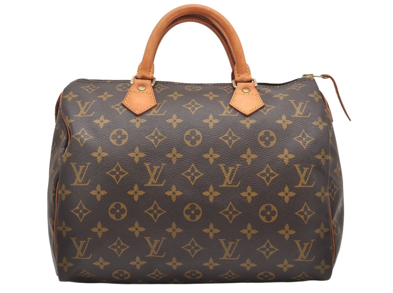 Authentic Louis Vuitton Monogram Speedy 30 Hand Boston Bag M41526 LV 6563K