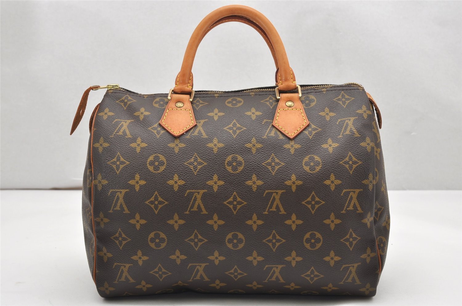 Authentic Louis Vuitton Monogram Speedy 30 Hand Boston Bag M41526 LV 6563K