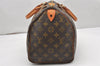 Authentic Louis Vuitton Monogram Speedy 30 Hand Boston Bag M41526 LV 6563K