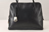 Authentic PRADA Vintage Leather Shoulder Hand Bag Black 6564K