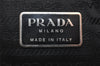 Authentic PRADA Vintage Leather Shoulder Hand Bag Black 6564K