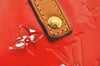 Authentic Louis Vuitton Vernis Reade PM Hand Bag Red M91088 LV 6565J