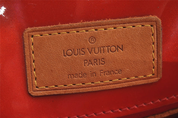 Authentic Louis Vuitton Vernis Reade PM Hand Bag Red M91088 LV 6565J