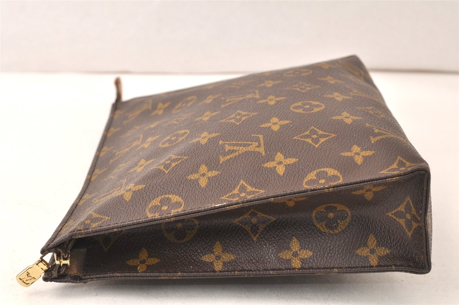 Auth Louis Vuitton Monogram Poche Toilette 26 M47542 Cosmetics Pouch Junk 6565K