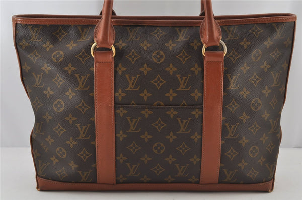 Auth Louis Vuitton Monogram Sac Weekend PM Vintage Tote Hand Bag M42425 LV 6566J