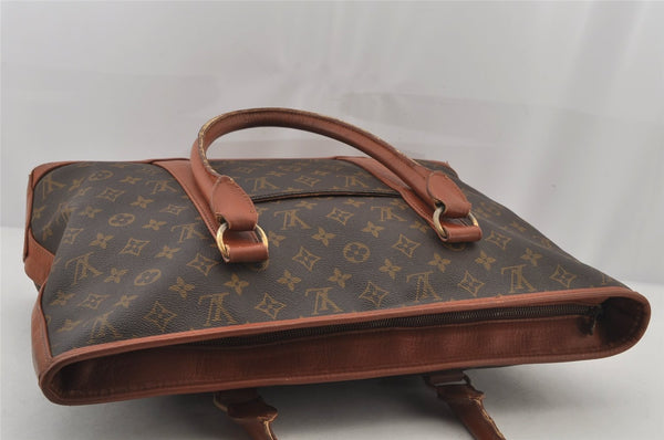 Auth Louis Vuitton Monogram Sac Weekend PM Vintage Tote Hand Bag M42425 LV 6566J