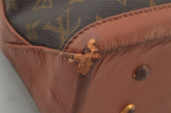 Auth Louis Vuitton Monogram Sac Weekend PM Vintage Tote Hand Bag M42425 LV 6566J