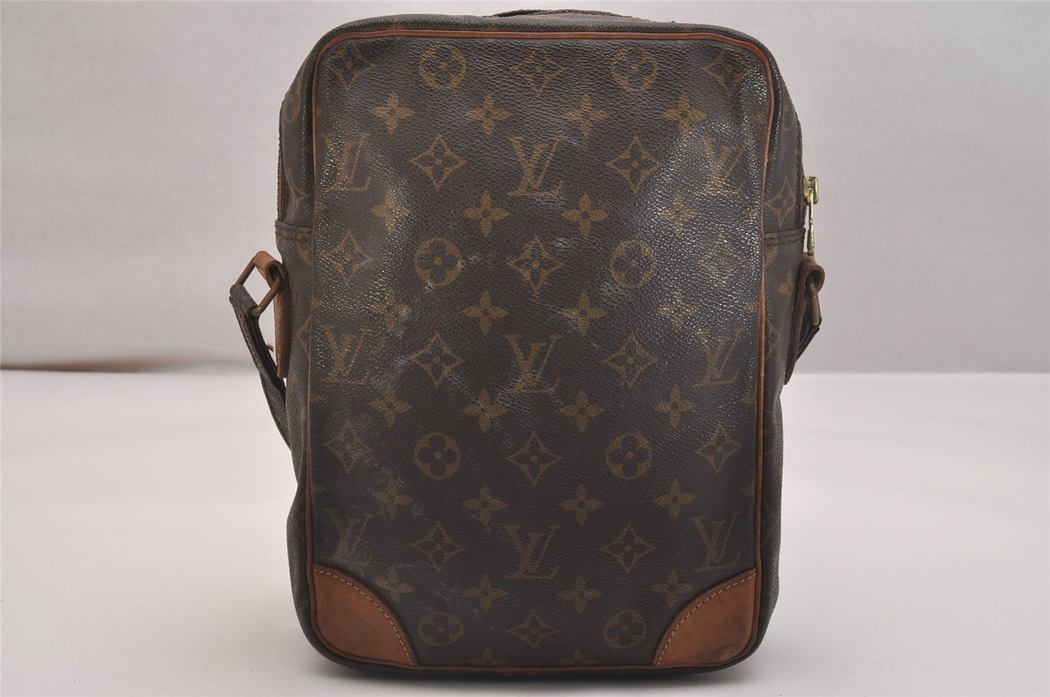 Authentic Louis Vuitton Monogram Danube MM Shoulder Cross Bag M45264 LV 6570J