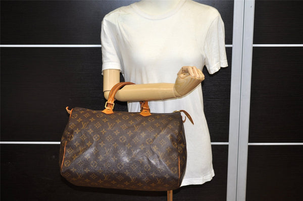 Authentic Louis Vuitton Monogram Speedy 35 Hand Boston Bag M41524 LV 6570K