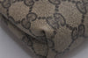 Authentic GUCCI Web Sherry Line 2way Shoulder Pouch GG PVC Leather Brown 6571J