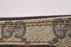 Authentic GUCCI Web Sherry Line 2way Shoulder Pouch GG PVC Leather Brown 6571J
