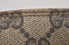 Authentic GUCCI Web Sherry Line 2way Shoulder Pouch GG PVC Leather Brown 6571J