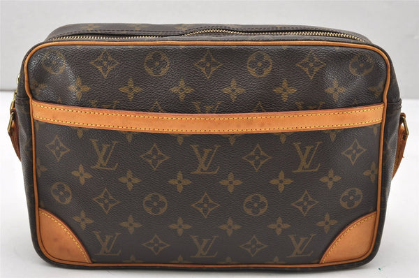 Authentic Louis Vuitton Monogram Trocadero 30 Shoulder Cross Bag M51272 LV 6572K