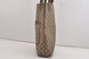 Authentic GUCCI Web Sherry Line Shoulder Tote Bag GG PVC Leather Brown 6573J