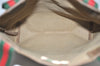 Authentic GUCCI Web Sherry Line Shoulder Tote Bag GG PVC Leather Brown 6573J