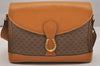Authentic GUCCI Micro GG PVC Leather Shoulder Cross Body Bag Purse Brown 6574J