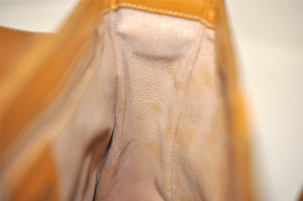 Authentic GUCCI Micro GG PVC Leather Shoulder Cross Body Bag Purse Brown 6574J