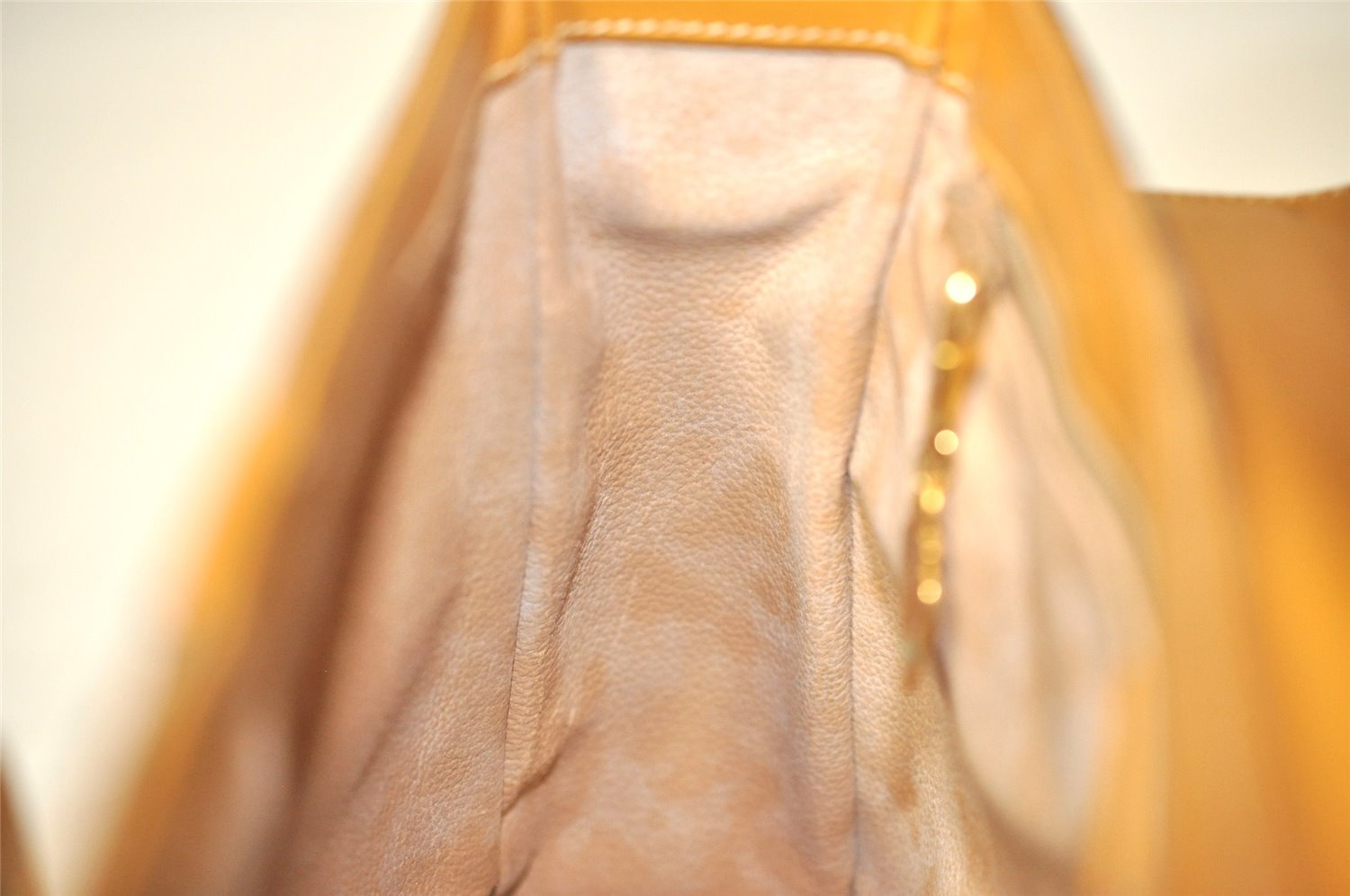 Authentic GUCCI Micro GG PVC Leather Shoulder Cross Body Bag Purse Brown 6574J