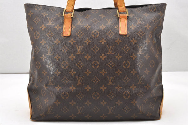 Authentic Louis Vuitton Monogram Cabas Mezzo Shoulder Tote Bag M51151 Junk 6574K