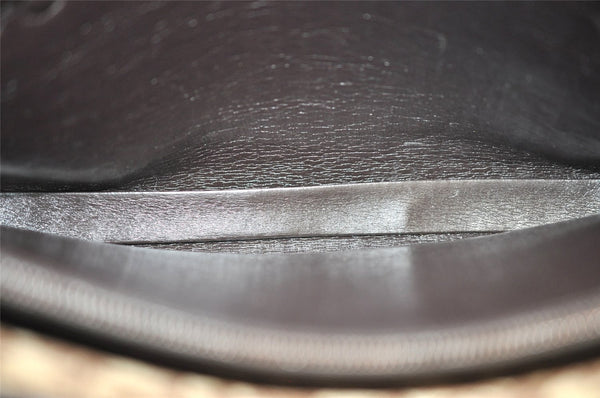 Authentic Christian Dior Trotter Hand Tote Bag Canvas Leather Brown 6576I