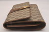 Authentic GUCCI Shoulder Cross Body Bag Purse GG PVC Leather Brown Junk 6576J