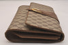 Authentic GUCCI Shoulder Cross Body Bag Purse GG PVC Leather Brown Junk 6576J