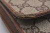 Authentic GUCCI Shoulder Cross Body Bag Purse GG PVC Leather Brown Junk 6576J