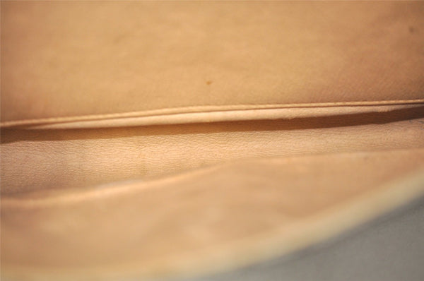 Authentic GUCCI Shoulder Cross Body Bag Purse GG PVC Leather Brown Junk 6576J