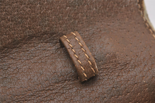 Authentic GUCCI Shoulder Cross Body Bag Purse GG PVC Leather Brown Junk 6576J