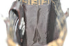Authentic FENDI Vintage Zucca Shoulder Tote Bag Purse Canvas Leather Brown 6577I