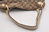 Authentic GUCCI Eclipse Shoulder Tote Bag GG Canvas Leather 121023 Brown 6577J