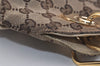 Authentic GUCCI Eclipse Shoulder Tote Bag GG Canvas Leather 121023 Brown 6577J