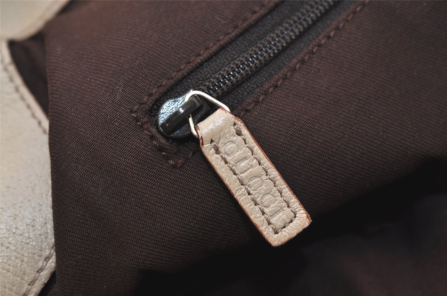 Authentic GUCCI Eclipse Shoulder Tote Bag GG Canvas Leather 121023 Brown 6577J