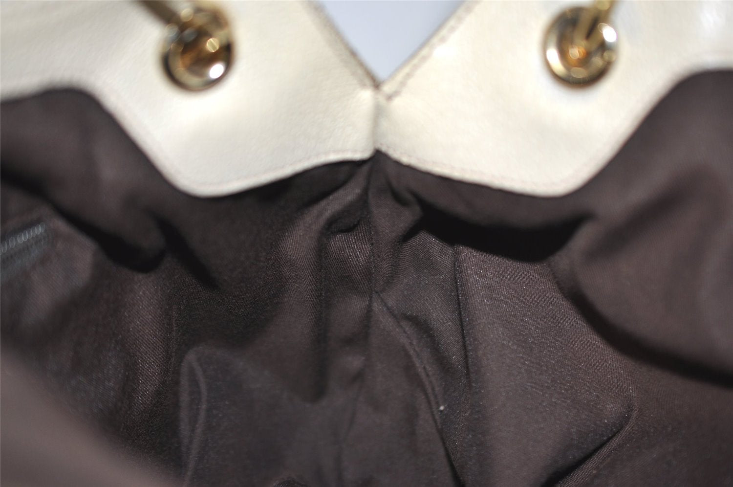 Authentic GUCCI Eclipse Shoulder Tote Bag GG Canvas Leather 121023 Brown 6577J