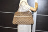 Authentic GUCCI Eclipse Shoulder Tote Bag GG Canvas Leather 121023 Brown 6577J
